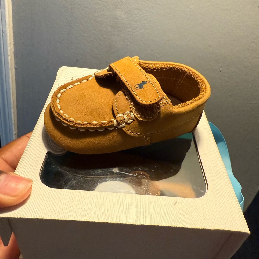 Polo by Ralph Lauren Tan Kids Slippers